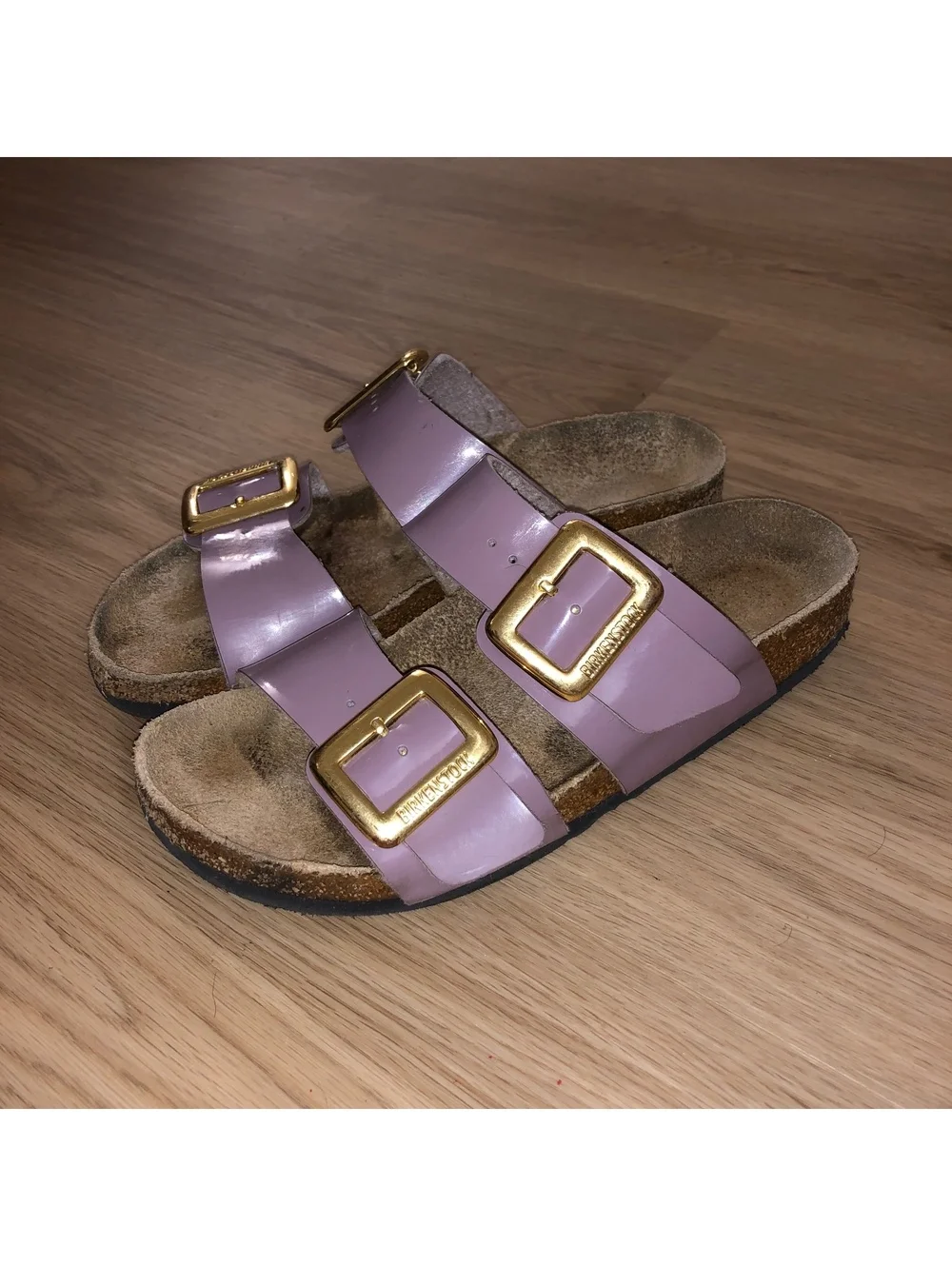 BIRKENSTOCK SYDNEY LUXE BUCKLE GRACEFUL ORCHID PURPLE SANDALS WOMENS SZ 5 EU 36